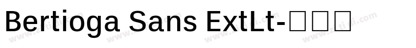 Bertioga Sans ExtLt字体转换